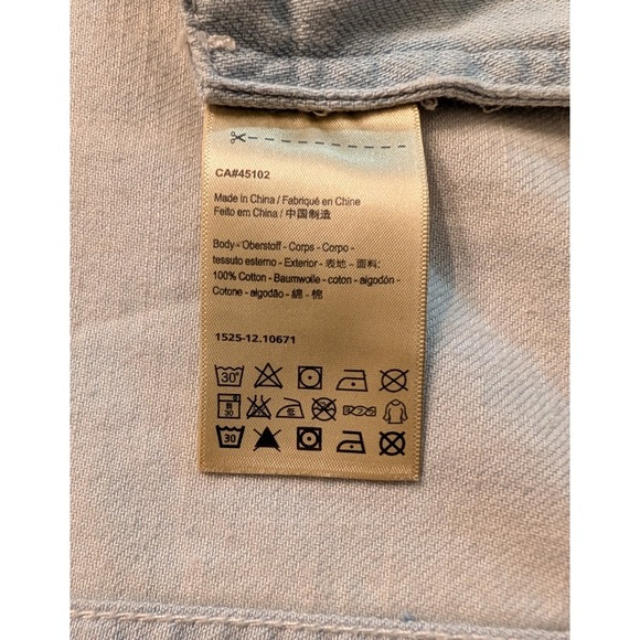 NWT Scotch & Soda Maison Scotch Flamingo Camouflage Denim Jacket Womens Size 3 - Picture 12 of 14